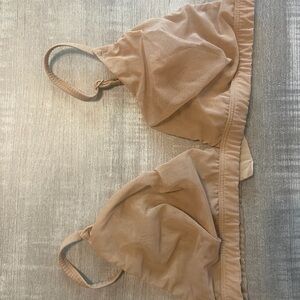 SKIMS Tan Mesh Bra